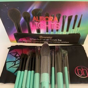 bh cosmetics aurora lights 10 piece brush set